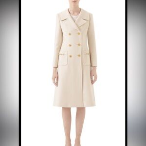 Gucci Double Breasted Wool Coat